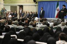 گزارش سردار نقدی به امام خامنه ای در ملاقات اعضای مجمع عالی بسيج