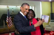 سلفی اوباما با خواهر آفریقایی‌اش+عکس