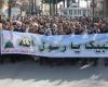 راهپیمایی مردم نهاوند در محکومیت هتاکی نشریه فرانسوی به ساحت مقدس پیامبر اسلام + تصاویر